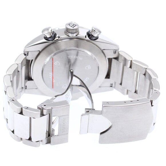 TUDOR Fast rider 42000 Chronograph Black Grey Dial Automatic Men's Watch - Picture 4 of 6